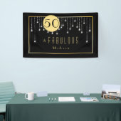 Banderoles Gold Fun Fab 50th Birthday (Salon professionnel)