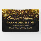 Banderoles Gold Glamor Parties scintillant Sparkles Graduatio (Horizontal)