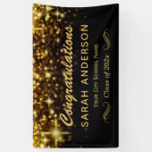Banderoles Gold Glamor Parties scintillant Sparkles Graduatio (Vertical)