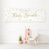 Banderoles Gold Hearts Baby Sprinkle Douche Bienvenue (Insitu)