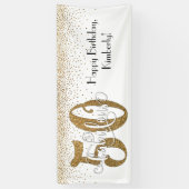 Banderoles Gold Parties scintillant Confetti 50 et fabuleux j (Vertical)