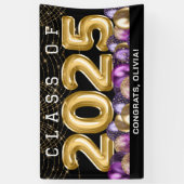 Banderoles Gold Purple Graduation (Vertical)
