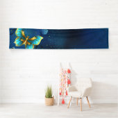 Banderoles Golden butterflies (En situation)