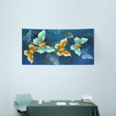 Banderoles Golden butterflies (Salon professionnel)