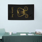 Banderoles Golden lyre (Salon professionnel)