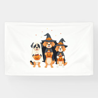 Banderoles Golden Retriever Ghost Halloween Trick Or Treat Do