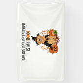Banderoles Golden Retriever Halloween Chien Mon Golden Retrie (Vertical)