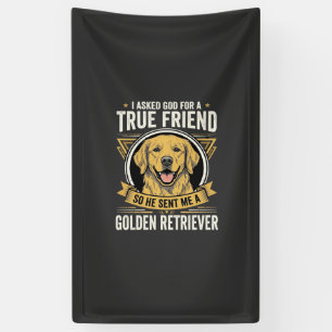 Banderoles Golden Retriever Vrai Ami Chien