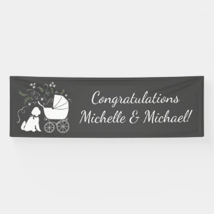 Banderoles Goldendoodle Chien Baby shower sans genre