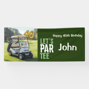 Banderoles Golf 40e Anniversaire pour golfeur fête