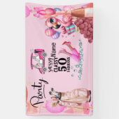 Banderoles Golf 50e anniversaire pour femme golfeuse (Vertical)