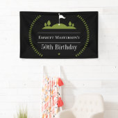 Banderoles Golf de luxe moderne 50e anniversaire du Golfer Pa (En situation)