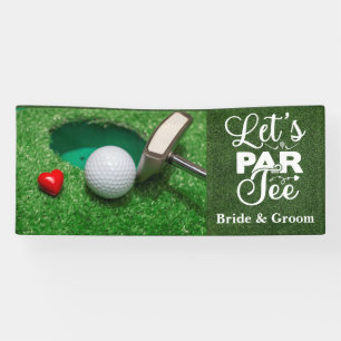 Banderoles Golf Mariage avec laissez-passer