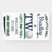 Banderoles Golf PAR-TEE 2e anniversaire Bienvenue (Horizontal)