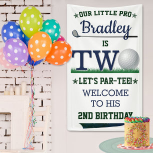 Banderoles Golf PAR-TEE 2e anniversaire Bienvenue