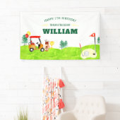 Banderoles Golf Par Tête De Swing Par Anniversaire de enfant  (En situation)