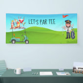 Banderoles Golf Pilot Let's Par tee (Salon professionnel)