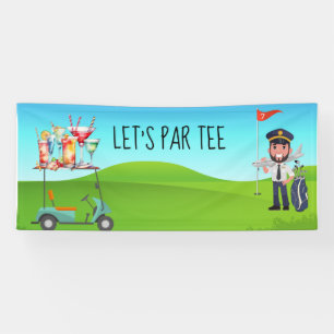 Banderoles Golf Pilot Let's Par tee