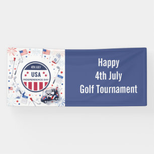 Banderoles Golf Thème Américain 4 Juillet Indépendance