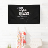 Banderoles Golfer Bachelor Party Golf escapade classique blan (En situation)