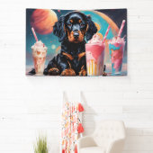 Banderoles Gordon Setter Puppy N Milkshakes (Insitu)