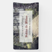 Banderoles Goth Eerie Garden Path Welcome Mariage Banner (Verticale)