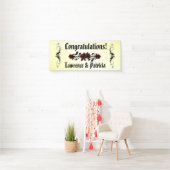 Banderoles Goth Rouge Rose jaune (En situation)