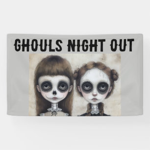 BANDEROLES GOTHIC BANTHDAY PARTY GOTH GIRL BANNER