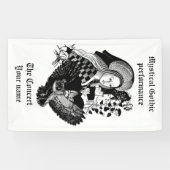 Banderoles Gothic Night Owl and woman (Horizontal)