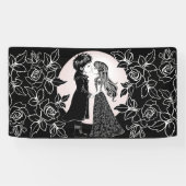 Banderoles Gothique Emo Enfants Kiss Valentine's Day (Horizontal)