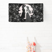 Banderoles Gothique Emo Enfants Kiss Valentine's Day (Insitu)