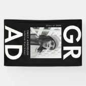 Banderoles Grad Grad Black Photo Grad Graduation (Horizontal)