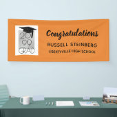 Banderoles GRAD noir et argent | Couleur modifiable | Diplôme (Salon professionnel)