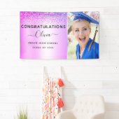 Banderoles Gradate de Parties scintillant de Graduation Purpl (En situation)