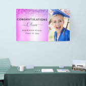 Banderoles Gradate de Parties scintillant de Graduation Purpl (Salon professionnel)