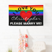 Banderoles Gradients RED LOVE HEART + votre backgr. & idées (En situation)