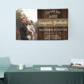 Banderoles Graduate de la photo Woodsy robuste Congrats (Salon professionnel)