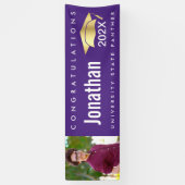 Banderoles Graduation 1 photo or casquette moderne audacieux  (Vertical)