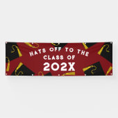 Banderoles Graduation 2025 Maroon (Horizontal)