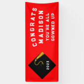 Banderoles Graduation 2025 Rouge (Vertical)