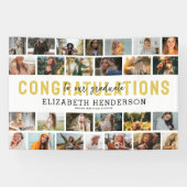 Banderoles Graduation 26 Photo Collage Diplôme (Horizontal)