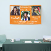 Banderoles Graduation 3 Félicitations Photo Graduate 2023 Ora (Salon professionnel)