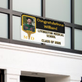 Banderoles Graduation à l'école Médicale Black & Gold (Bâtiment extérieur)