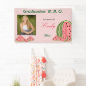 Banderoles Graduation, BBQ, Watermelon, Fun, Custom (En situation)