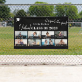 Banderoles Graduation class of 2022 custom photo collage (En situation)