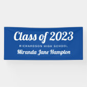 Banderoles Graduation classique couleur personnalisée (Horizontal)