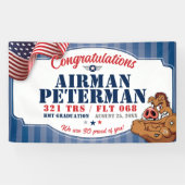 Banderoles Graduation de la Force aérienne 321 TRS Mascotte d (Horizontal)