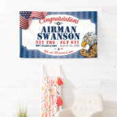 Banderoles Graduation de la Force aérienne 322 TRS Eagles Mas (En situation)