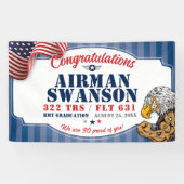 Banderoles Graduation de la Force aérienne 322 TRS Eagles Mas (Horizontal)