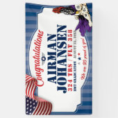 Banderoles Graduation de la Force aérienne 324 TRS Chevaliers (Vertical)